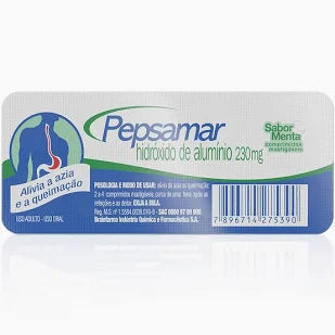 Pepsamar Sabor Menta 10 comprimidos mastigáveis